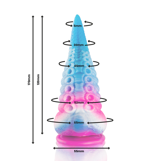 Epic Phorcys Blue Tentacle Dildo Small Size