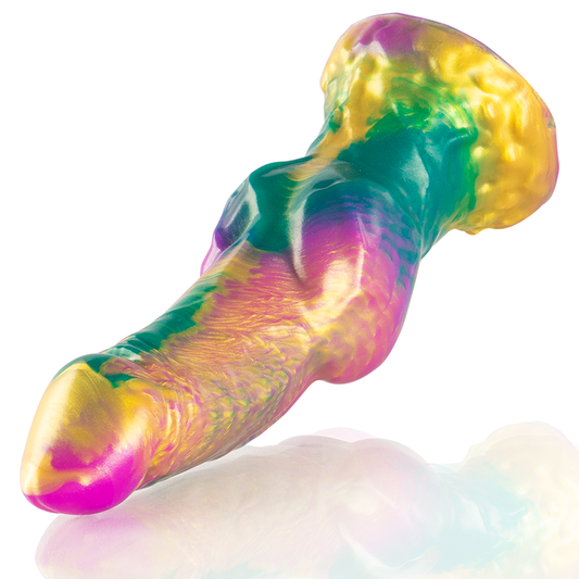 Epic Iris Dildo With Rainbow Testicles Of Pleasure