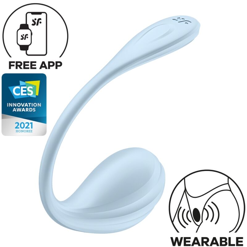 Satisfyer Partner Satisfyer - Smooth Petal G-Point Stimulator Sky Blue Free App