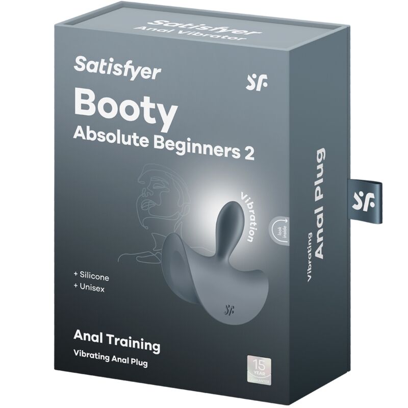 Satisfyer Plugs Satisfyer - Booty Absolute Beginners 2 Anal Plug Vibrator Unisex Black
