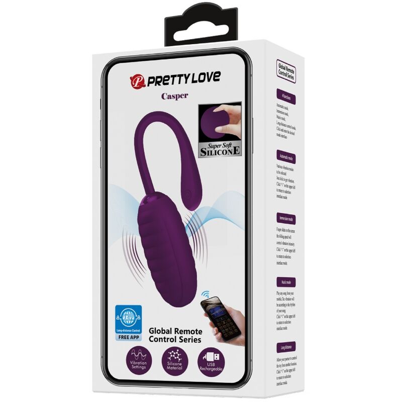 Pretty Love Smart Pretty Love - Casper Purple Rechargeable Vibrating Egg