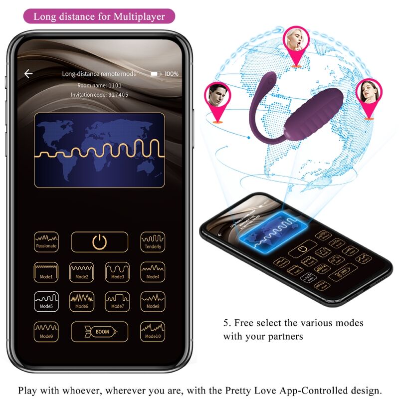 Pretty Love Smart Pretty Love - Casper Purple Rechargeable Vibrating Egg