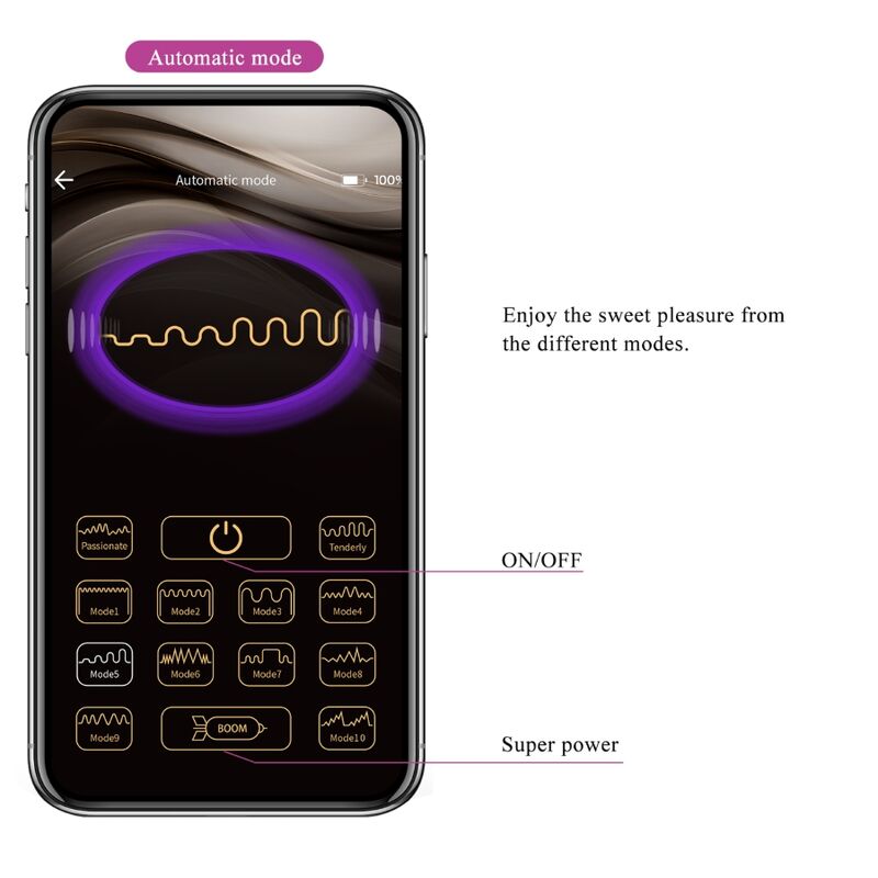 Pretty Love Smart Pretty Love - Casper Purple Rechargeable Vibrating Egg
