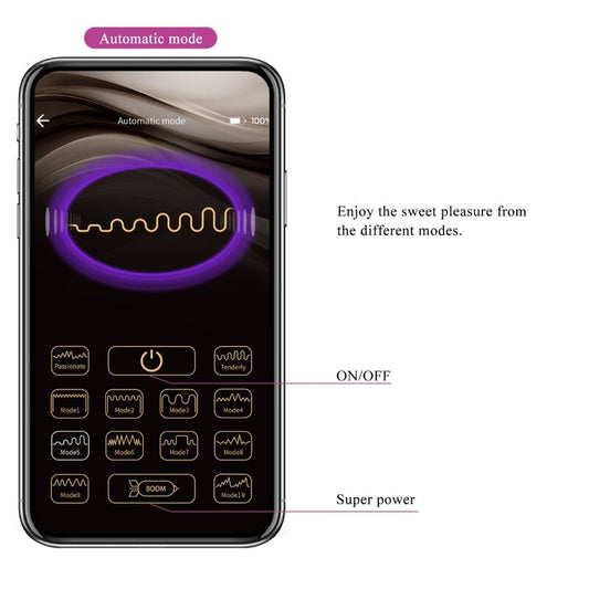 Pretty Love Smart Pretty Love - Casper Purple Rechargeable Vibrating Egg