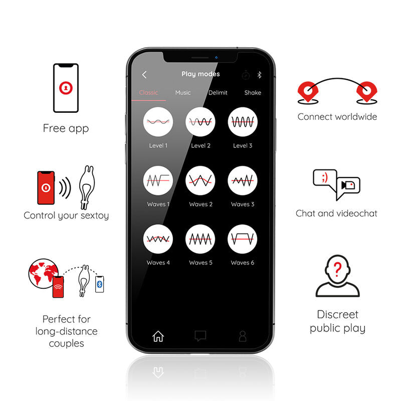 Oninder Pampa Rechargeable Adjustable Vibrator Ring With Clitoris Stimulator 10 Speed - Free App
