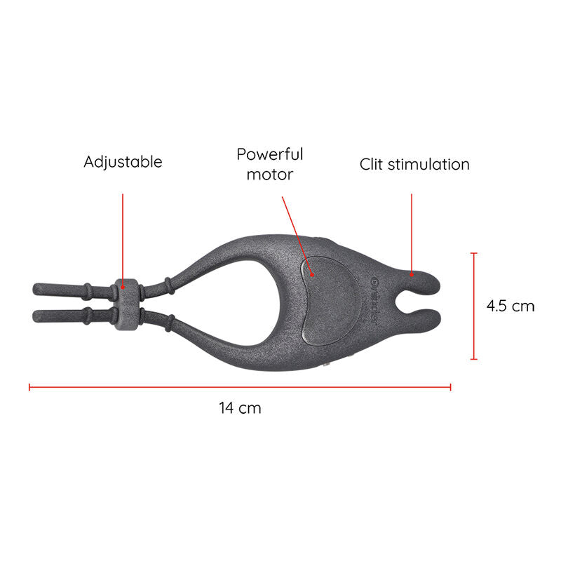 Oninder Pampa Rechargeable Adjustable Vibrator Ring With Clitoris Stimulator 10 Speed - Free App