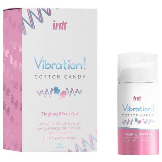 Intt Unisex Arousal Gel Intt - Powerful Intimate Stimulant Cotton Candy Liquid Vibrator Gel 15 Ml