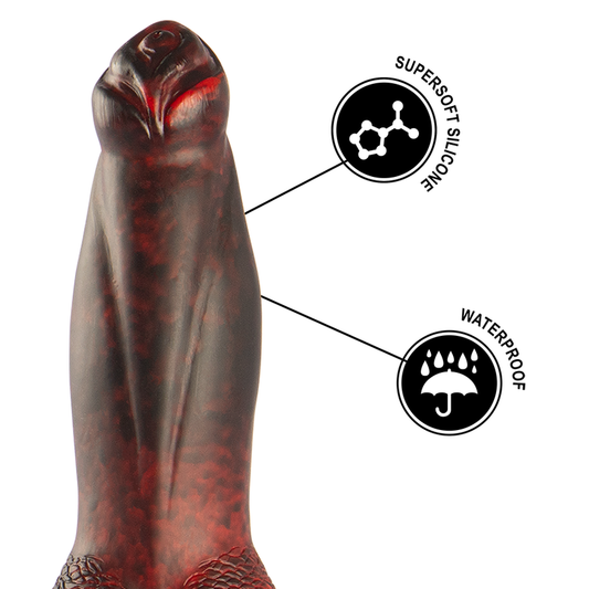 Epic Prometheus Dildo Titan In Flames Rechargeable Remote Control