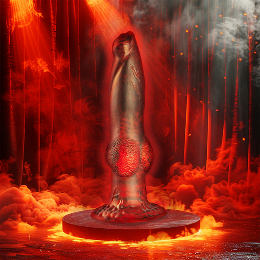 Epic Prometheus Dildo Titan In Flames Rechargeable Remote Control