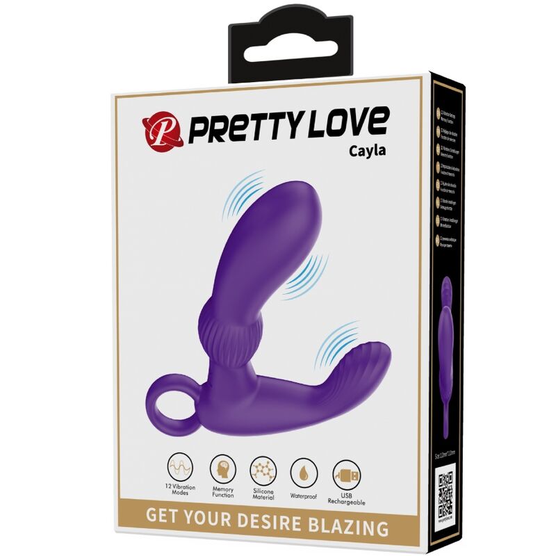 Pretty Love Cayla Anal Vibrator Massager Lila