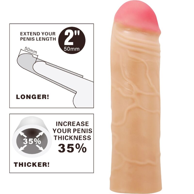 Pretty Love Male Pretty Love - Chane Penis Extender Cover Flesh