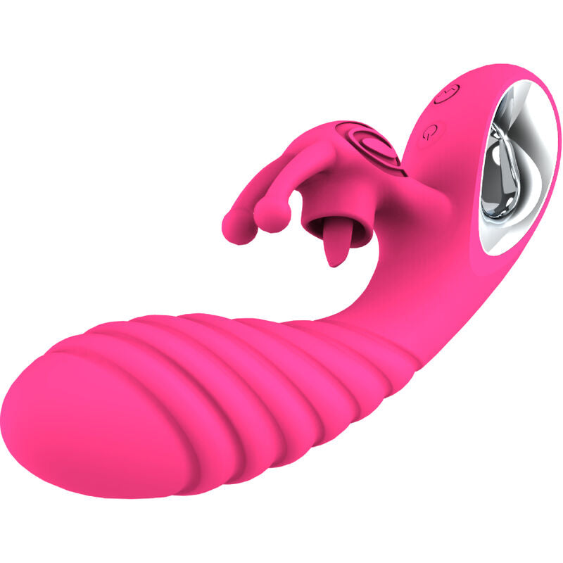 Armony Vibrators Armony - Vicky Rabbit Vibrator With Fuchsia Pull Ring Tongue