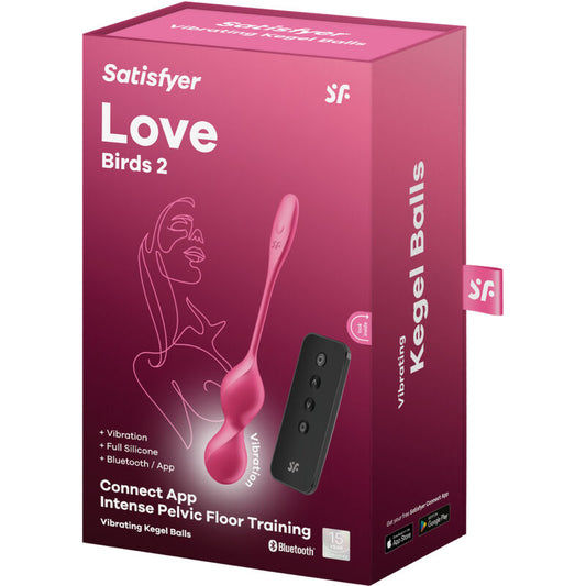 Satisfyer Balls Satisfyer - Love Birds 2 Vibrating Kegel Balls + Free App