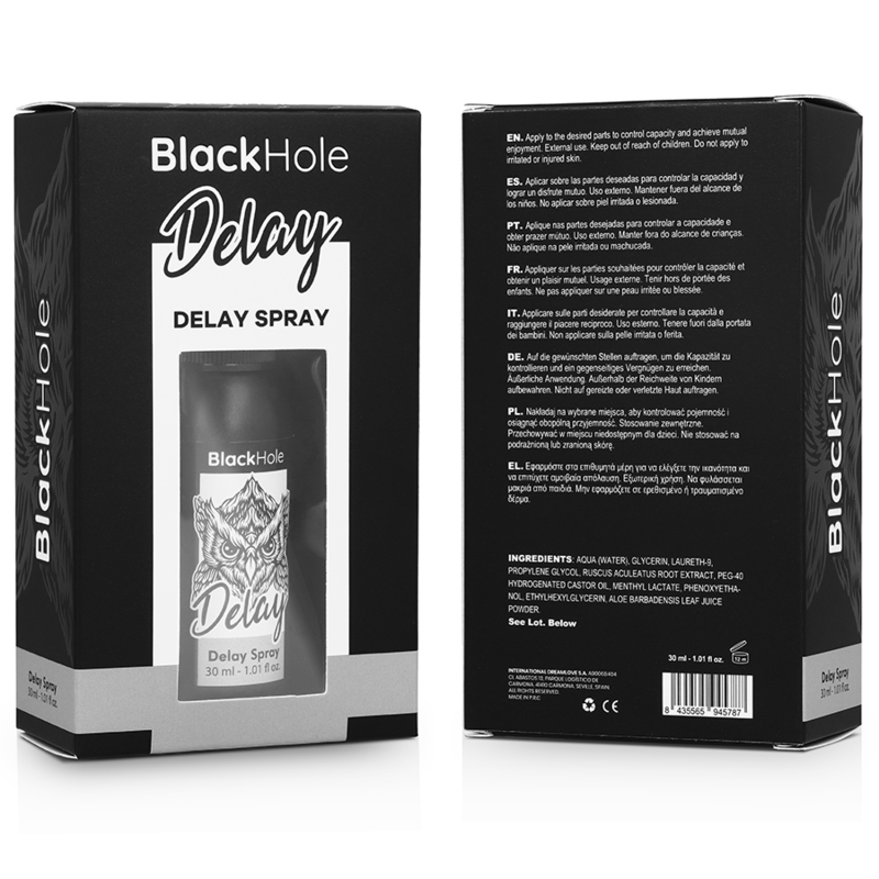 Black Hole Delay Spray Study Forte 30 Ml