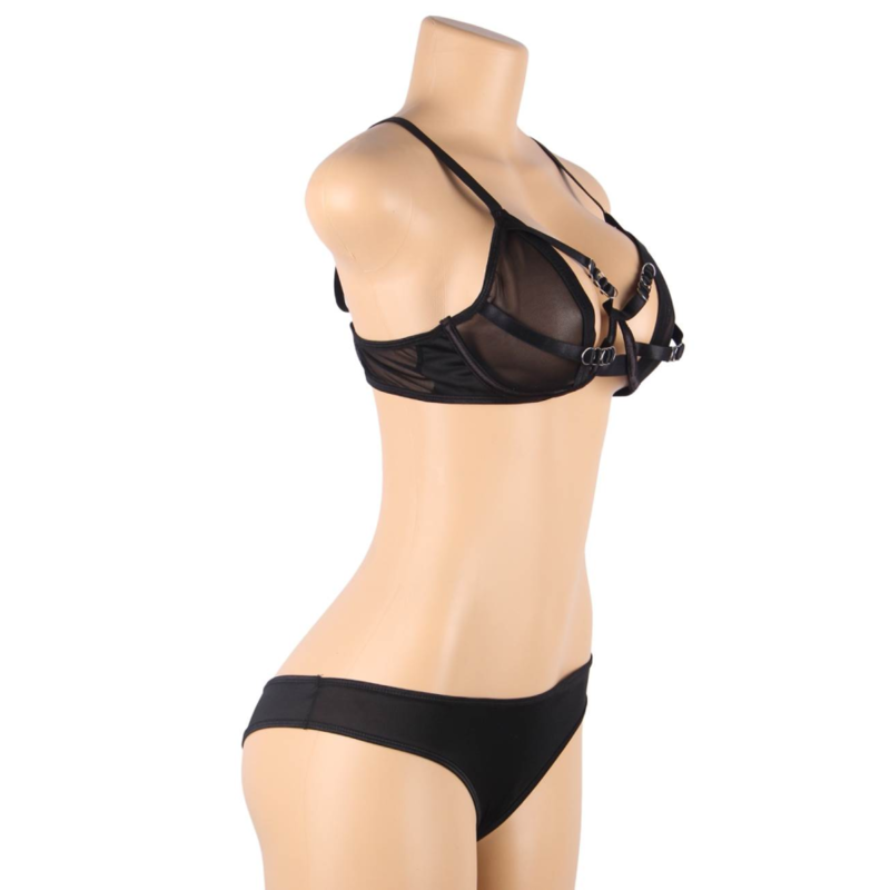 Subblime Sets Subblime - Two Piece Set Of Transparency Bra And S/M Strips