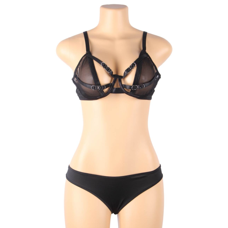 Subblime Sets Subblime - Two Piece Set Of Transparency Bra And S/M Strips