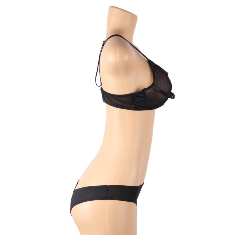 Subblime Sets Subblime - Two Piece Set Of Transparency Bra And S/M Strips