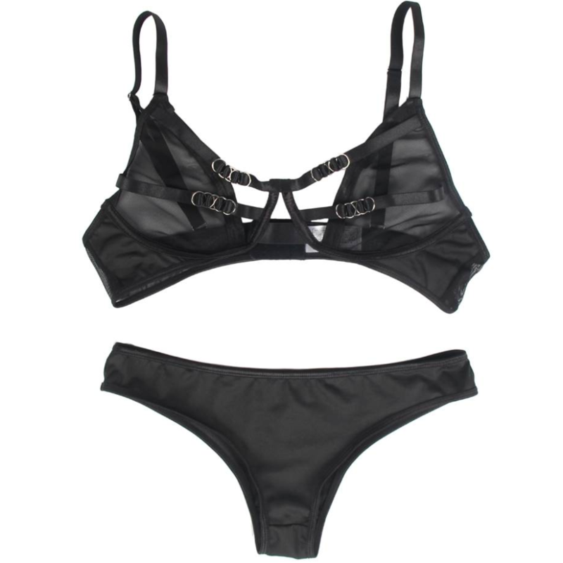 Subblime Sets Subblime - Two Piece Set Of Transparency Bra And S/M Strips