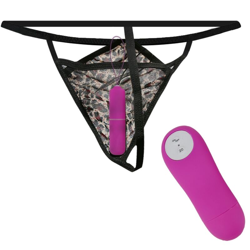 Baile Stimulating Baile - Thong With Vibrating Bullet And Control Purple