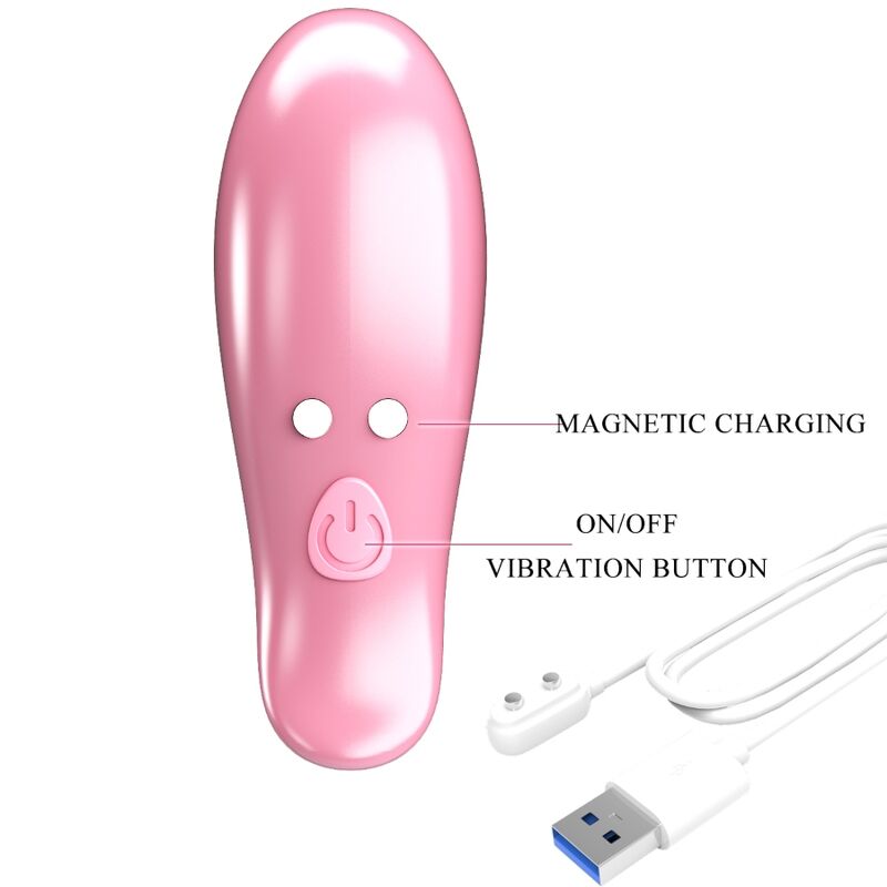 Pretty Love Flirtation Pretty Love - Leaf Vibrating Nipple Clamps Pink