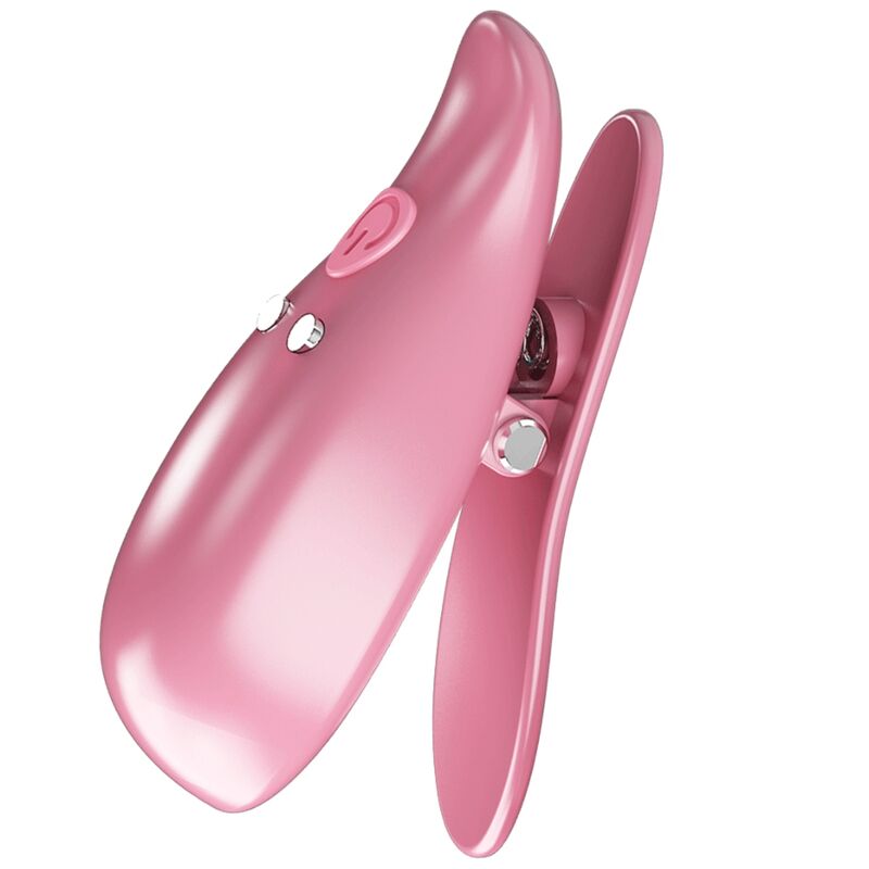 Pretty Love Flirtation Pretty Love - Leaf Vibrating Nipple Clamps Pink