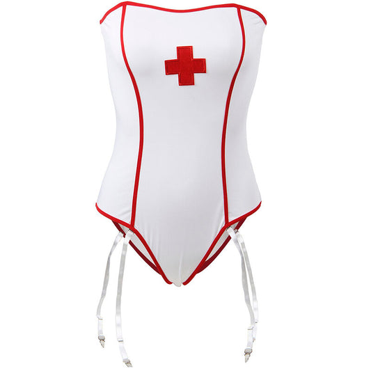 Subblime Costumes Subblime - Disfraz Enfermera Sexy Con Teddy S/M