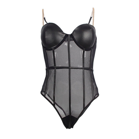Subblime Bodies Subblime - Body Tirantas Cadena Negro S/M