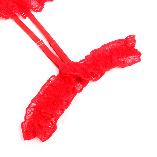 Subblime Bodies Subblime - Teddy Con Liga Detalle Encaje Y Tiras Rojo S/M