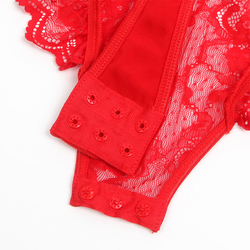 Subblime Bodies Subblime - Teddy Con Liga Detalle Encaje Y Tiras Rojo S/M