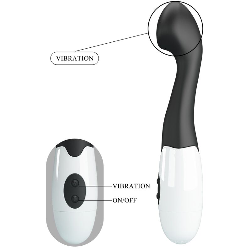 Pretty Love Flirtation Pretty Love - Charles G-Spot Vibrator 30 Modes Black