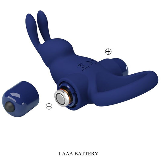Pretty Love Male Pretty Love - Jiro Rabbit Ring With Vibration Blue