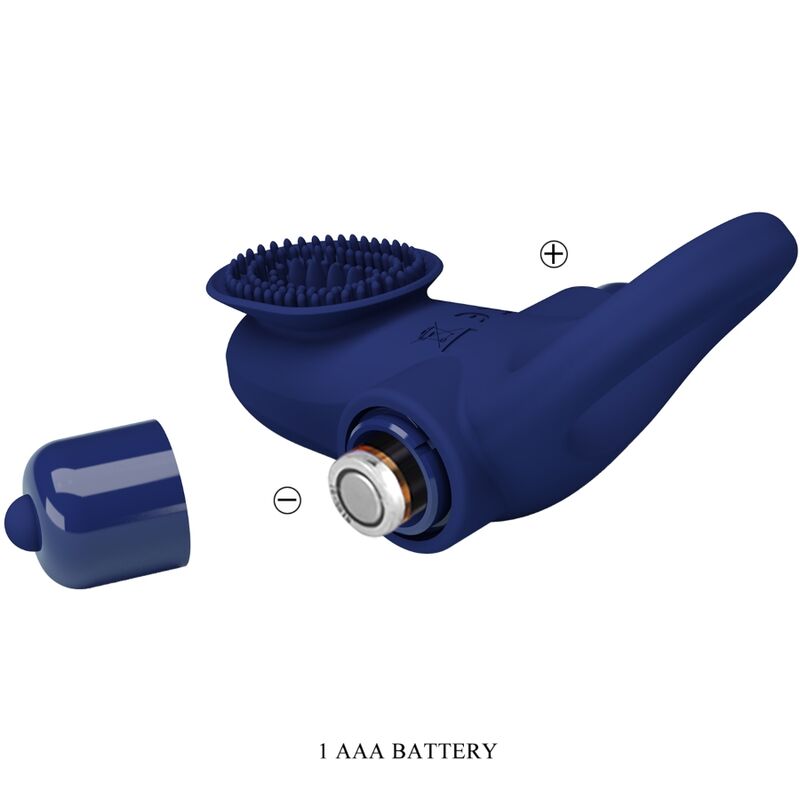 Pretty Love Male Pretty Love - Palle Ring With Vibration Blue