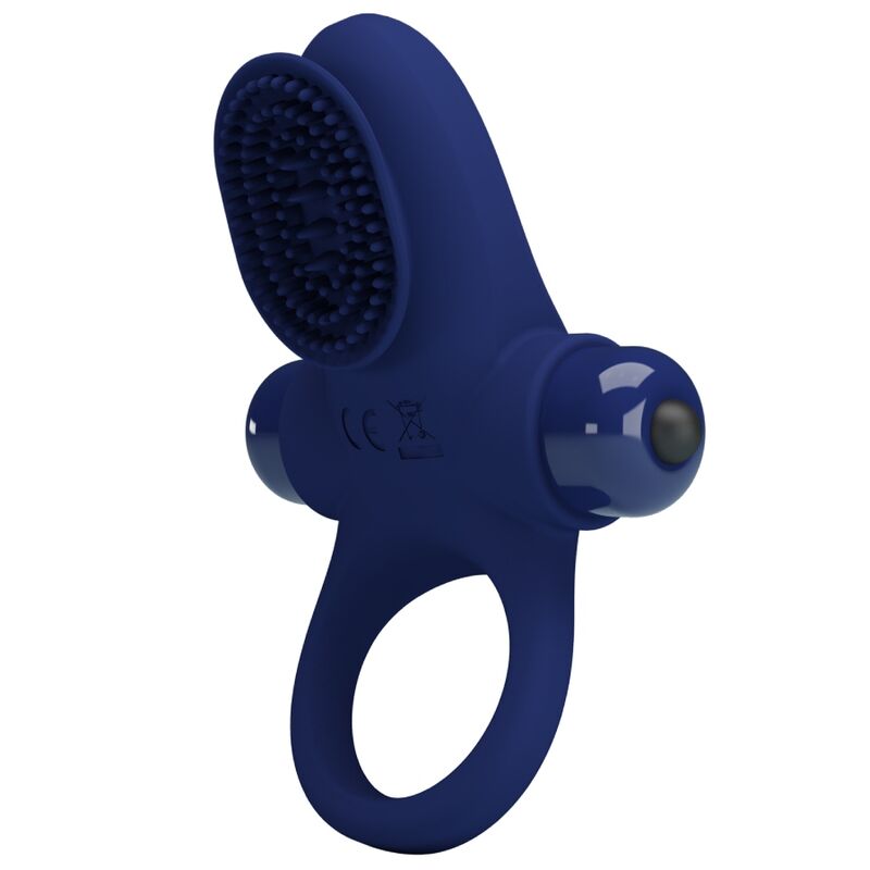Pretty Love Male Pretty Love - Palle Ring With Vibration Blue