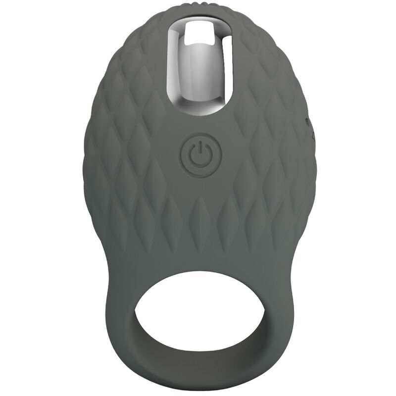 Pretty Love Male Pretty Love - Heloise Vibrating Ring With Memory Gray