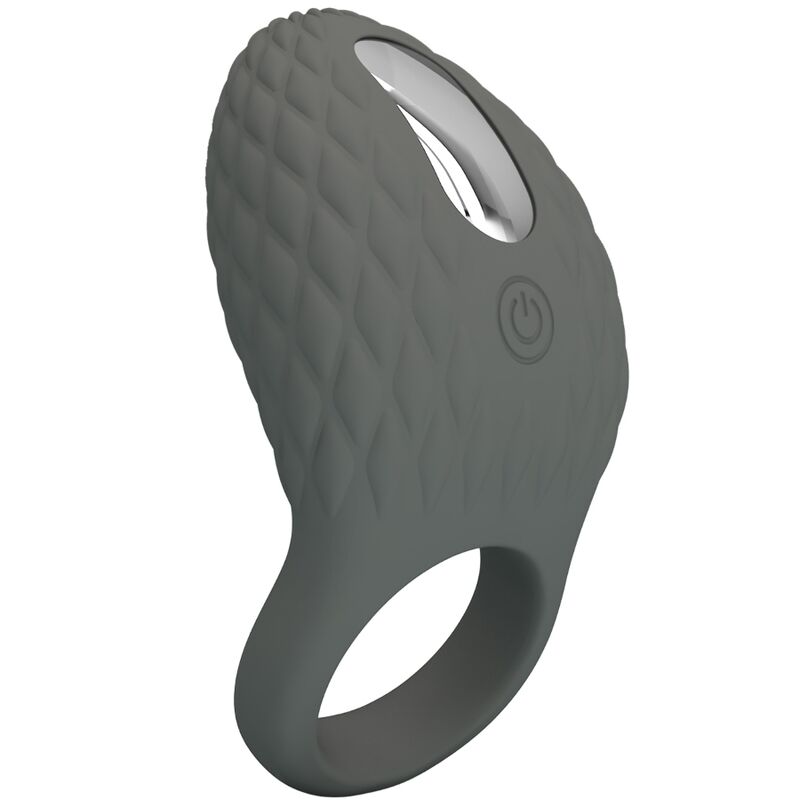 Pretty Love Male Pretty Love - Heloise Vibrating Ring With Memory Gray