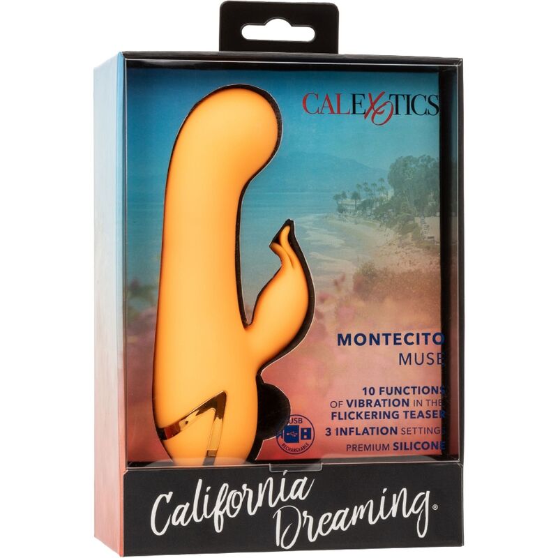 Calexotics Montecito Muse Vibrator Rabbit Orange By California Dreaming
