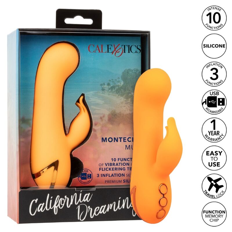 Calexotics Montecito Muse Vibrator Rabbit Orange By California Dreaming