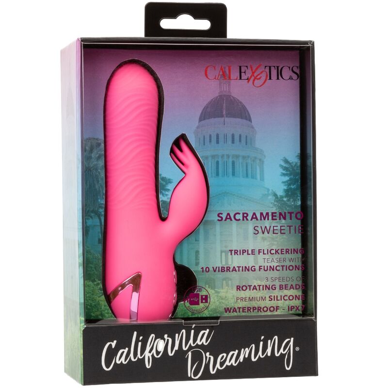 Calexotics Sacramento Sweetie Vibrator Rabbit Pink By California Dreaming