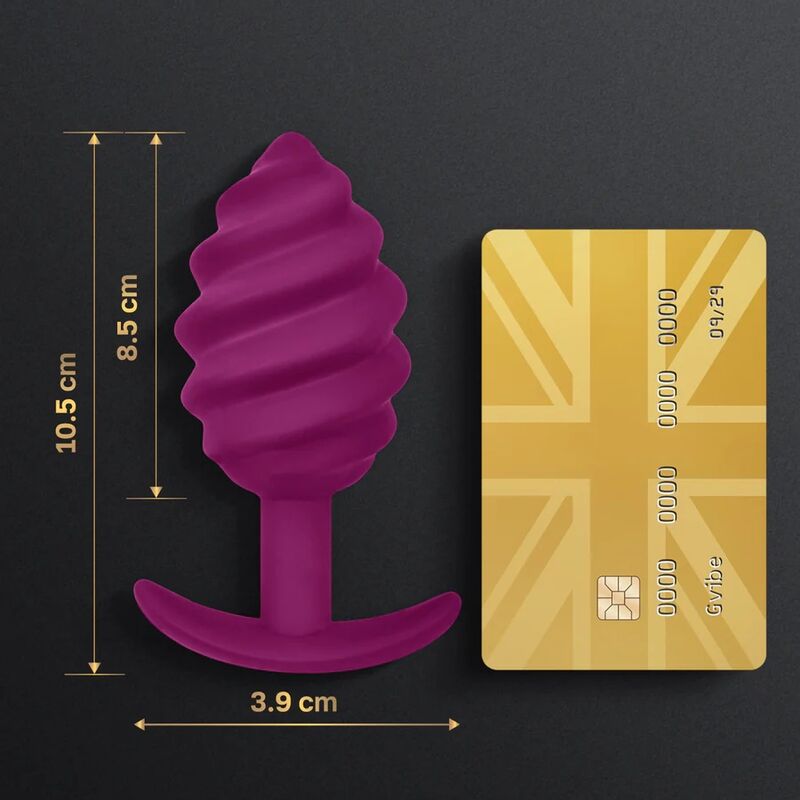 G-Vibe Gplug Twist 2 Purple Anal Plug
