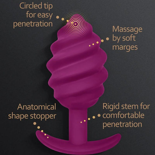 G-Vibe Gplug Twist 2 Purple Anal Plug