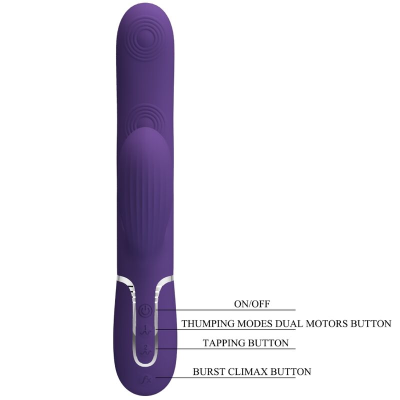 Pretty Love Flirtation Pretty Love - Perlita G-Spot Vibrator 3 In 1 Multifunction Purple