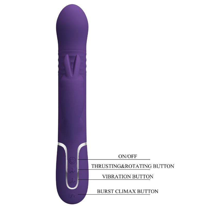 Pretty Love Flirtation Pretty Love - Coale Rabbit Vibrator 4 In 1 Purple