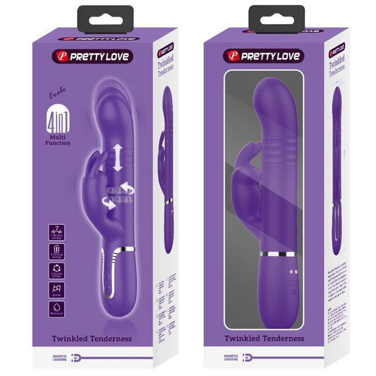 Pretty Love Flirtation Pretty Love - Coale Rabbit Vibrator 4 In 1 Purple