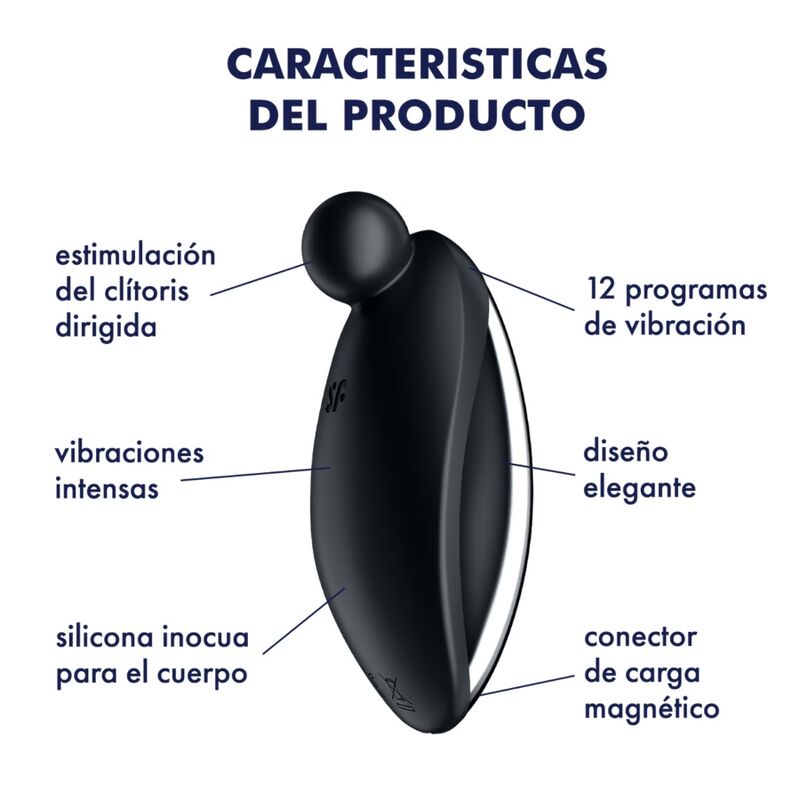 Satisfyer Vibrator Satisfyer - Spot On 2 Lay-On Vibrator Black