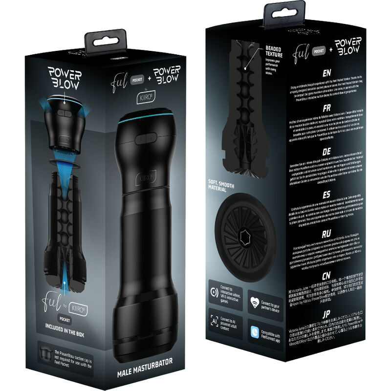 Kiiroo Feel Pocket Male Masturbator + Power Blow
