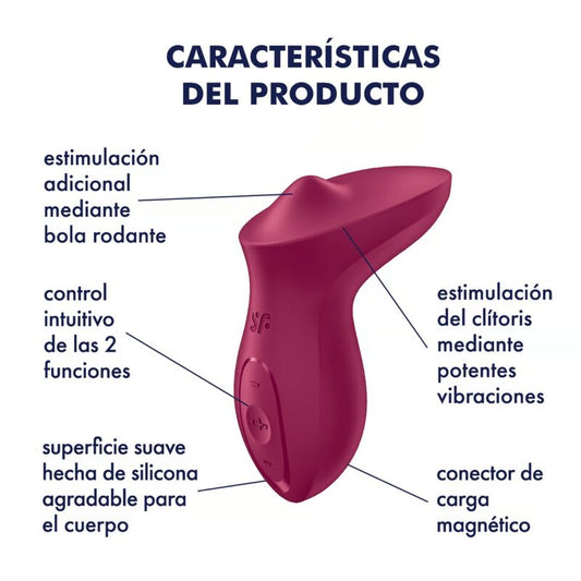 Satisfyer Vibrator Satisfyer - Exciterrr Lay-On Clitoris Berry Vibrator