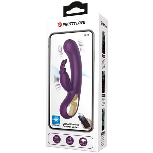 Pretty Love Flirtation Pretty Love - Liam Rabbit Vibrator & G Spot Stimulator Purple