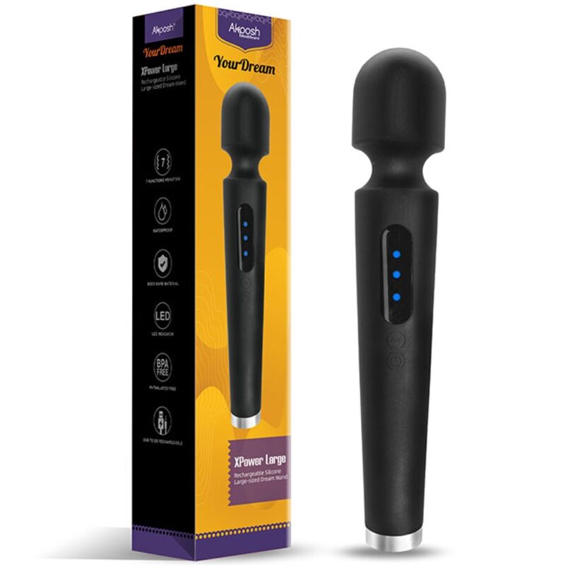 Armony Massagers Armony - X Power Large Massager & Vibrator 7 Vibrations Black