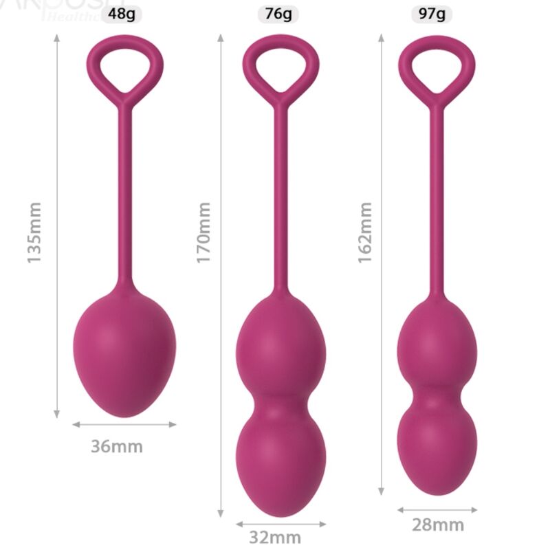Armony Wearables Armony - Anabiosis Vaginal Dumbbell 3 Levels Burgundy