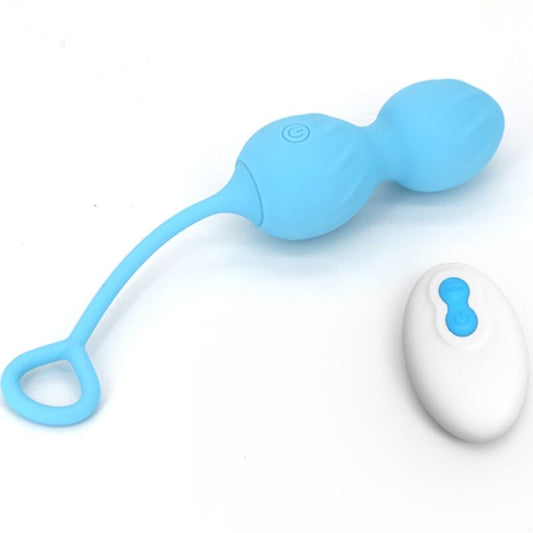 Armony Vibrators Armony - Blossoms Vaginal Dumbbell Vibration Remote Control 10 Vibrations Blue